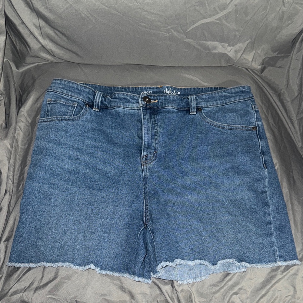 Style & Co Blue Denim Shorts